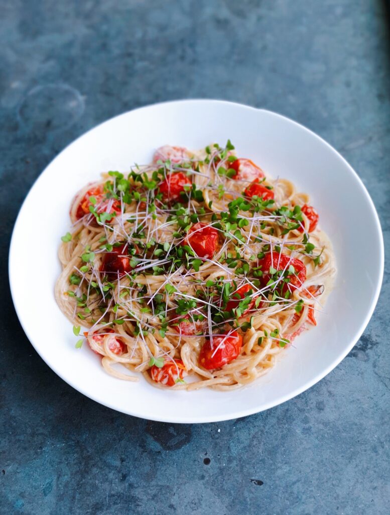 microgreens pasta recipe